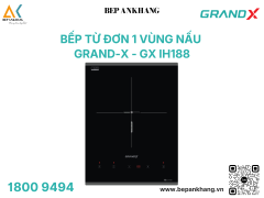Bếp từ đơn Grand-X GX IH188 - Mặt kính Euro Platinum